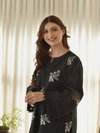 LG 1951 Roman Silk With Embroidery Work On Front Side Kurti With Bottom Dupatta Suppliers In India